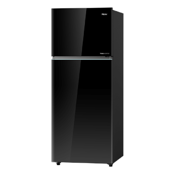 HAIER GLASS TM NO FROST INVERTER GLASS DOOR MEDIUM SIZE FRIDGE - 488 IFFB