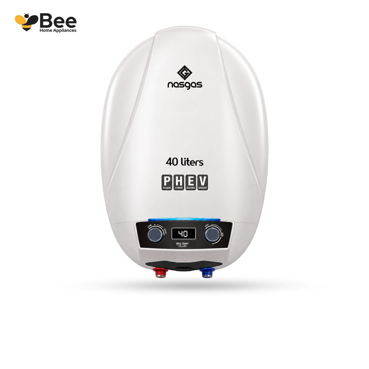 NasGas Hot-Spot PHEV 40 Liters Electric Geyser NGI-40
