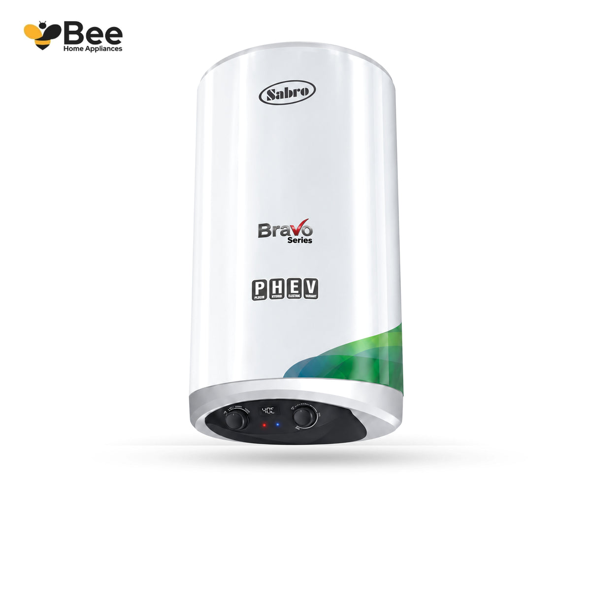 Sabro Bravo Series PHEV Electric Geyser - White